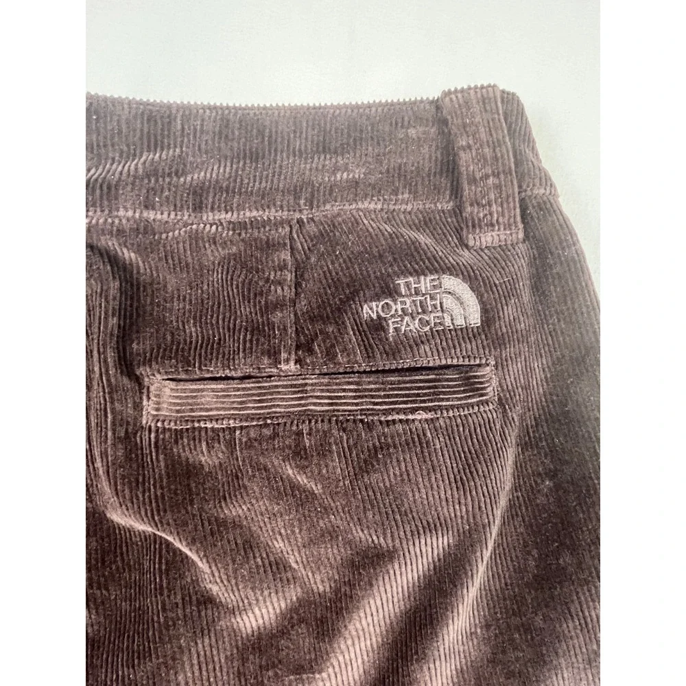 The North Face Utility Cord Pant Coal Brown Corduroy Cargo Womens 12 NF0A85YZ‎